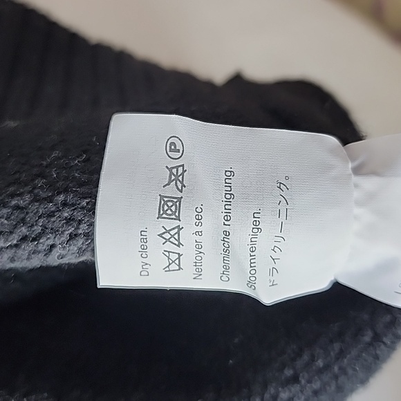 NWT Madewell Colorblock Sweater Dress Black Gray Brown Size M, Merino Wool - Picture 9 of 10